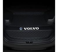 XJQHK Car Leather Boot Liner Mats for Volvo XC40 C40 Recharge 2018 2019 2020 2021 2022 2023 2024, Rear Trunk Cargo Pad Luggage Tray Protector Non-Slip Durable Waterproof Mat,normal-A Black