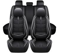 XJQHK Car Seat Covers for Toyota Yaris 1.5 Hybrid Y20 5dr 2020 2021, Full Set Car Seat Cushion Cover Front Rear Protectors Auto Waterproof Accessories,C-Black+White