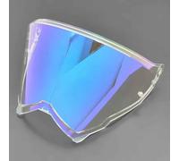 XJQHK Motorcycle Helmet Visor for AGV AX9, UV Anti-Fog Motorcycle Helmet Visor Lens Windproof Motorbike Helmet Face Shield,normal-F Clear Revo Blue