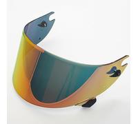 XJQHK Motorcycle Helmet Visor for Shark Race R PRO GP, UV Anti-Fog Motorcycle Helmet Visor Lens Windproof Motorbike Helmet Face Shield,normal-A Gold Red