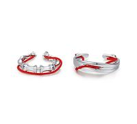 XJruixi Anime Tian Guan Ci Fu Ring Heaven Official’s Blessing Hua Cheng Xie Lian Cosplay Unisex Adjustable Red Line Rings Jewelry Gifts