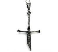 XJruixi Movie Aragorn Narsil Broken Sword Cosplay Necklace Unisex Pendant Punk Choker Jewelry Accessories Gifts