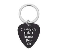 XJSDI I Could Not Pick A Better Dad/bro/son 4PCS Rock Punk Guitar Pick Keychain Pendent Plectrum For Ukulele Electric Bass Guitar Lovers