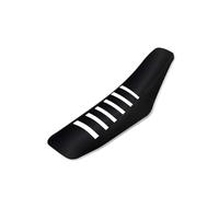 XJSMDXJ motorcycle Protection Seat Cover Cushion Powerzone Rib Rib Grip Seat Cover Set Protective Anti-Slip Pads For SXF EXC KXF CRF YZF WR TC TEprotection Cover(Black White Seat)