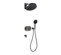XJTNLB 3 Way Concealed Thermostatic Shower Mixer Set Gun Gray