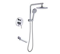 XJTNLB Concealed Shower System Chrome Rainfall Shower Head