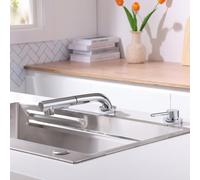 XJTNLB Kitchen Tap Pull Out Chrome Campervan Fold Down Sink Tap Single Lever Kitchen Mixer Taps Lift Tap for Hidden Kitchen Sink