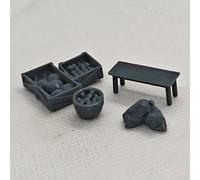 XJTS120058 1/120 Micro Scene Vegetable Agricultural Products Market Warehouse Nature Scene 1 Set