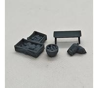XJTS87058 1/87 Micro Scene Vegetable Agricultural Products Market Warehouse Nature Scene 1 Set