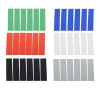 XJUDA 42 Pcs Shims Spacers Packers Plastic Packers, Mixed Pack 28mm X 100mm Flat Plastic Glazing Packers (1-6mm) Shim Spacers for DIY, Home Improvement, Window(Random Color)