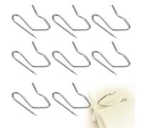XJUDA Curtain Hooks Metal, 100 Pcs Pinch Pleat Curtain Hooks for Curtains, Floor-to-Ceiling Blackout Curtains