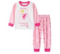 XJUERAA Boys Girls Pyjamas Sets Kids Pjs Dinosaur Moster Truck Panda Print Nightwear Toddler Polyester Long Sleeve Unisex Crewneck 2 Piece Sleepwear Winter Clothes Age 1-7 Years Old