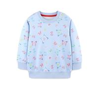 XJUERAA Girls Boys Jumper Sweatshirt Dinosaur Butterfly Animal World Kids Unisex Tops Children Little Baby Long Sleeve Polyester Jumpers Outfits Casual Crewneck Autumn Winter Clothes Age 1-7 Years