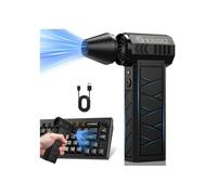 XJUGEZ Compressed Air Duster Cleaner,Electric Air Duster with 4 Gears & LED,Mini Air Blower Cordless,150000RPM Compressed Air Cleaner for PC,Keyboard,Outdoor,Car Dryer Air Blower as Canned Air Cleaner