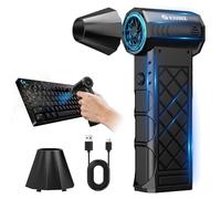 XJUGEZ Electric Air Duster,130000RPM Compressed Air Duster,4 Gears Cordless Mini Air Blower Rechargeable as Compressed Air Can,Hand Held Air Dusters for PC,Laptop,Keyboard,Car -Diamond