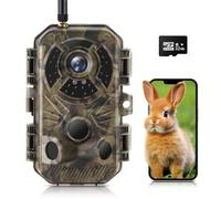 XJwecavi WiFi Trail Camera with Night Vision Motion Activated, 48MP 4K Game Camera, IP66 Waterproof, 120° Wide Angle 0.2s Trigger Speed, for Wildlife Deer Scouting Hunting or Monitoring Home Security
