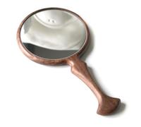 xjwoodsmart Hand Mirrors with Handle Vintage, Hand Held Mirror for Man and Women, 11” L x 5.5 ” W, Multi-Purpose for Salon Home Travel, Walnut Wood