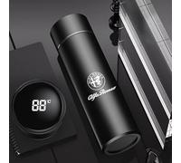 XJYBF Custom Insulated Cup for Alfa Romeo Giulia Stelvio Giulietta 159 147 156, Car Thermal Mug Stainless Steel Vacuum Flask Water Bottle with Leakproof Lid, Reusable