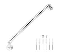 XJYMCOM 1Pcs Stainless Steel Grab Bar Anti Slip Bathroom Handrail Rail with Mounted Screws Safety Handle Bathroom Balance for Disabled Elderly Children Pregnant Disabled Elderly Woman -23'' (60cm)