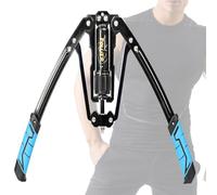 XJYMCOM Chest Exerciser, 10-200kg Hydraulic Power, Adjustable Torsion Arm Strength Trainer, Black Steel, Strength Training Equipment for Arm, Chest, Bicep, Shoulder