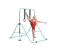 XJYMCOM Gymnastics Bar,Adjustable Gymnastics Bar Training Kip Bar Gymnastics Equipment kids Gymnastics Bars for Home,With Gymnastics Grips Wristbands & Ground Nail