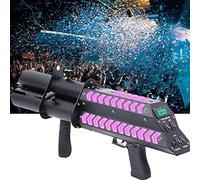 XJZHANG Wireless Confetti Launcher Cannon, Electric Confetti Cannon, Professional Confetti Shooter Confetti Concierge Flowers Atmosphere Gun for Special Event, Parties, Club, Concerts