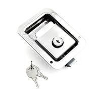 XK104 Stainless Steel Large Panel Lock Heavy Lock Press Type Flat Lock 1Pcs(No Key)