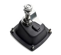 XK127-2 Zinc Alloy Carbon Steel Black Paint Type TAKIGEN Square Door Lock Panel Lock Plane Handle Door Lock Drive Lock 1pcs(XK127-2BS)
