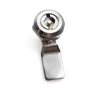 XK205 Stainless Steel Drawer Tubular Cam Lock Quarter Turn Zinc Alloy Lock 1Pcs(Silver)