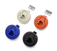 XK246-61 Plastic Black Red Blue White Circular Pull Ring Lock with Lock and Without Lock 1Pcs(XK246-61WS)