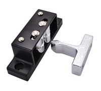 XK826-1 XK826-2 Black Touch-Type Lock Double Roller Cupboard Cabinet Door Latch Home 1Pcs(XK826-1)