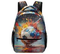 XKASKDFKE All-Purpose Kids Backpack Sports - Football Print for Age 3-8 Years One Size