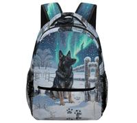XKASKDFKE Breathable Animal Children's Backpack German Shepherd Dog - Daypack for School/Trips/Picnics One Size