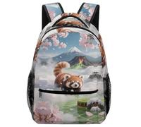 XKASKDFKE Cute Red Panda Themed Kids Backpack Animal - Adjustable Straps & Emergency Whistle Included One Size