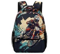 XKASKDFKE Easy-Clean Motocross Backpack Transportation - Wipeable Surface & Spacious Main Pocket One Size