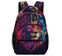 XKASKDFKE Gift-Ready Animal Backpack Cool Lion - Cute/Cool Design for Boys & Girls One Size