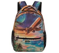 XKASKDFKE Gift-Ready Vehicles Backpack Cool Plane - Cute/Cool Design for Boys & Girls One Size