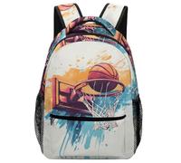 XKASKDFKE Hassle-Free Cool Basketball Backpack Sports - Machine Washable & Quick-Dry Material One Size