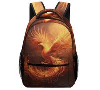 XKASKDFKE Outdoor Ready Fantasy Creatures Backpack Phoenix - Hydration Pocket + Durable Twill Fabric One Size