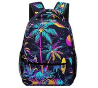 XKASKDFKE Outdoor Ready Plant Backpack Palm Trees - Hydration Pocket + Durable Twill Fabric One Size