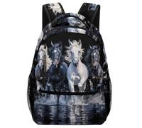 XKASKDFKE Parent-Recommended Art Horse Backpack Animal - Durable & Easy to Clean One Size