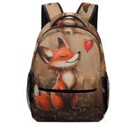 XKASKDFKE Parent-Recommended Cute Fox Backpack Animal - Durable & Easy to Clean One Size