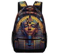 XKASKDFKE Study Essential Egyptian Pharaoh Backpack God - Notebook Holder & Pencil Case Loop One Size