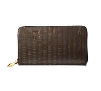 XKBFKLKMC 3D Ancient Egyptian Hieroglyph Womens Long Wallet Purse - Large Capacity Pu Leather Clutch Bag with Zipper, Card Holder Case, Credit Coin Wallets for Everyday, Travel, Work, Business