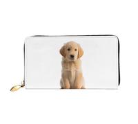 XKBFKLKMC 3D Golden Retrievers Womens Long Wallet Purse - Large Capacity Pu Leather Clutch Bag with Zipper, Card Holder Case, Credit Coin Wallets for Everyday, Travel, Work, Business