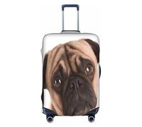 XKBFKLKMC Suitcase Covers Cry Pug Luggage Suitcase Cover Protector Luggage Washable Covers Elastic Travel Trolley Protector Cover Fits 18-32 Inch Luggage