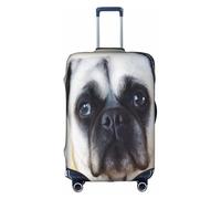 XKBFKLKMC Suitcase Covers Cry Pug Luggage Suitcase Cover Protector Luggage Washable Covers Elastic Travel Trolley Protector Cover Fits 18-32 Inch Luggage
