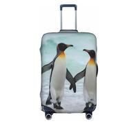 XKBFKLKMC Suitcase Covers Cute Penguin Luggage Suitcase Cover Protector Luggage Washable Covers Elastic Travel Trolley Protector Cover Fits 18-32 Inch Luggage