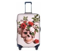 XKBFKLKMC Suitcase Covers Flamingos On White Luggage Suitcase Cover Protector Luggage Washable Covers Elastic Travel Trolley Protector Cover Fits 18-32 Inch Luggage