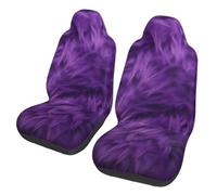 XKBFKLKMC Universal Car Seat Covers Purple Front Car Seat Covers Protectors 2 Piece Set,Soft & Comfortable,Easy To Install And Clean,Car Seat Cover Cushion For Cars,Suvs,Trucks